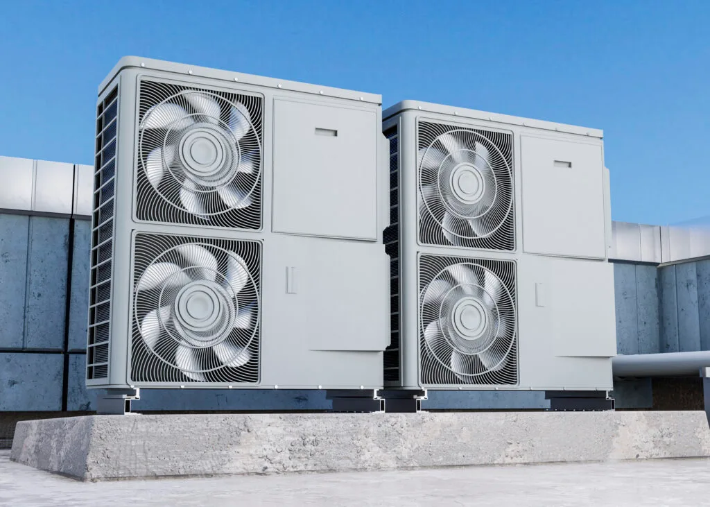 DEEPCHILL air conditioning services: precision-engineered AC units for commercial rooftop.