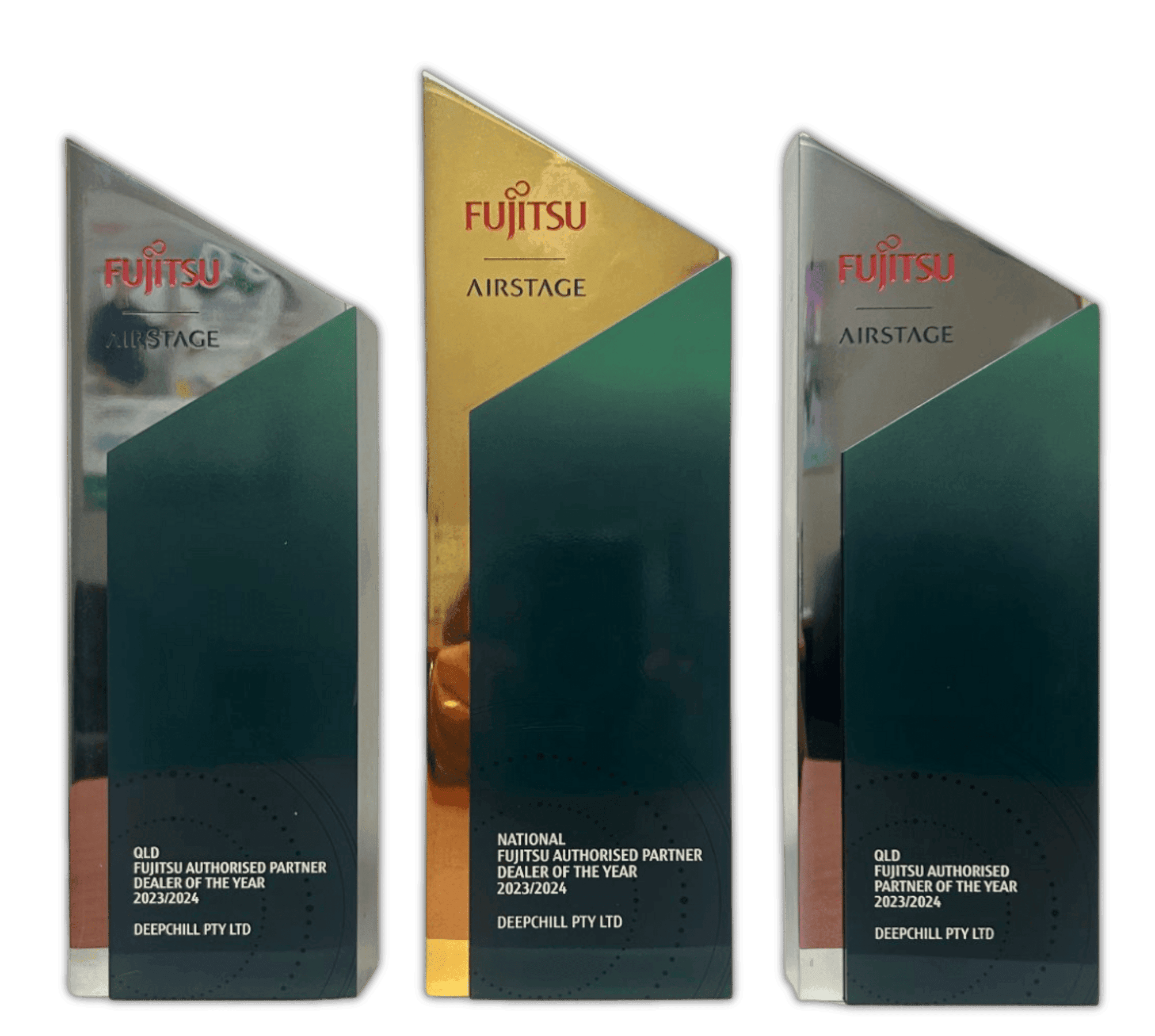 DEEPCHILL's awards for Fujitsu Authorised Partner and National Dealer of the Year 2023/2024