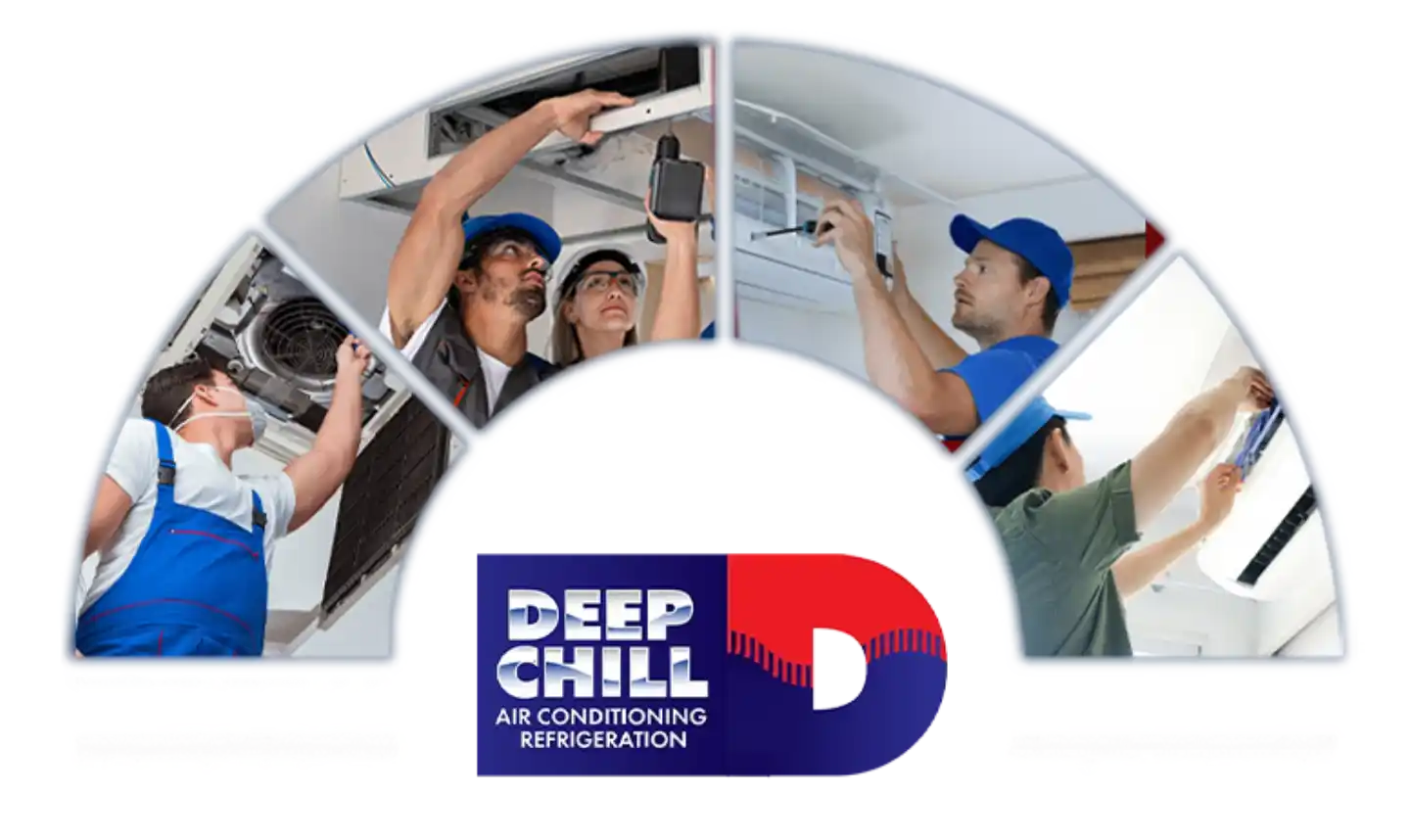 Team of DEEPCHILL technicians installing and maintaining various AC systems in Gold Coast.