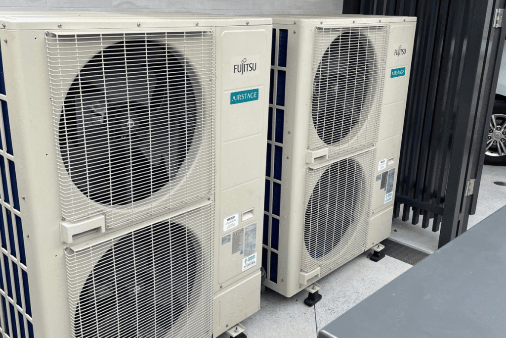 Fujitsu Airstage systems protected with vermin treatment for pest prevention, ensuring preventative maintenance and reliable air conditioning service Gold Coast.