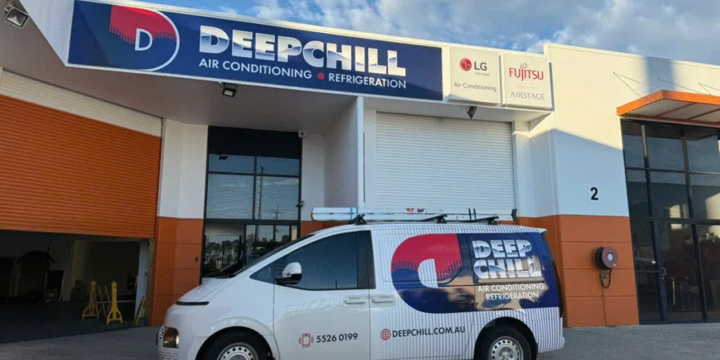 DEEPCHILL air conditioning Gold Coast office and service van, trusted local experts providing aircon preventative maintenance for homes and businesses.
