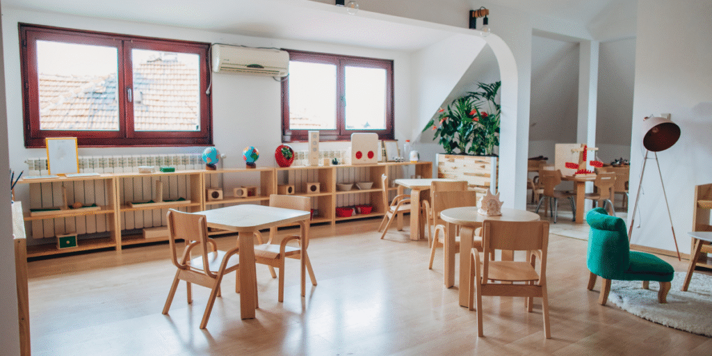 Spacious childcare centre equipped with hydro clean for childcare air conditioners, designed to protect kids’ health through preventative maintenance and reliable air conditioning Gold Coast solutions.