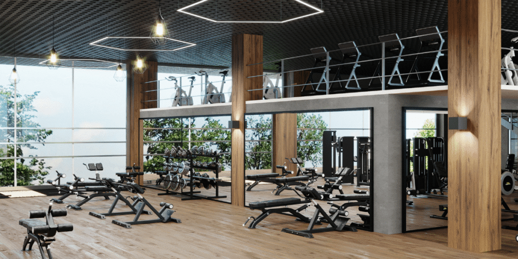 Modern fitness space designed with air conditioning Gold Coast expertise. Air conditioning installation Gold Coast ensures the right temperature for gyms, and preventative maintenance supports comfort, safety, and long-lasting HVAC performance.