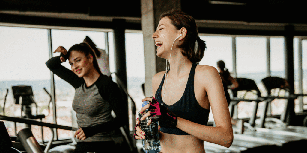 Happy gym members staying cool thanks to air conditioning Gold Coast solutions. Proper air conditioning installation Gold Coast helps maintain the right temperature for gyms, while preventative maintenance keeps systems reliable for healthier workouts.