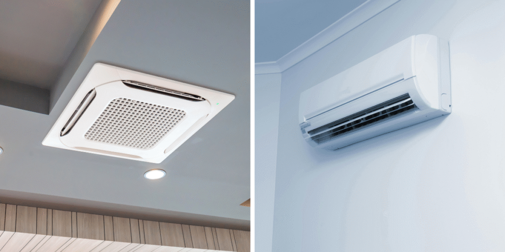 AC systems for crowded classrooms comparing ducted vs split – best air conditioning Gold Coast solution for efficient cooling in schools