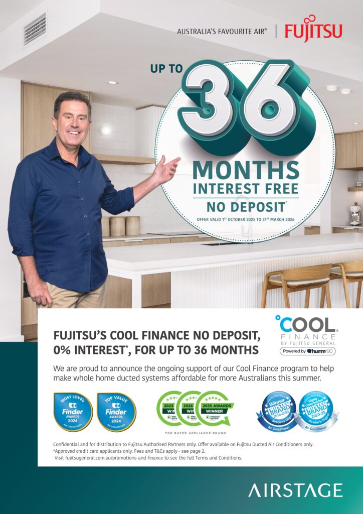 Fujitsu General Australia is making it easier for homeowners to enjoy year-round comfort with the return of their Cool Finance promotion.