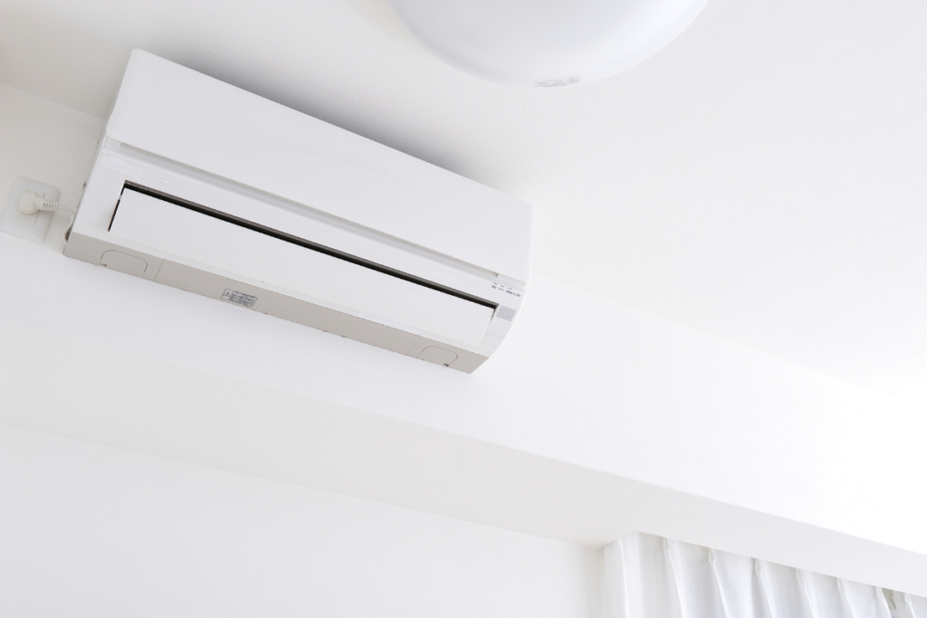 After New Year check for residential air conditioning Gold Coast, showing a clean wall-mounted split system ready for efficient summer cooling.