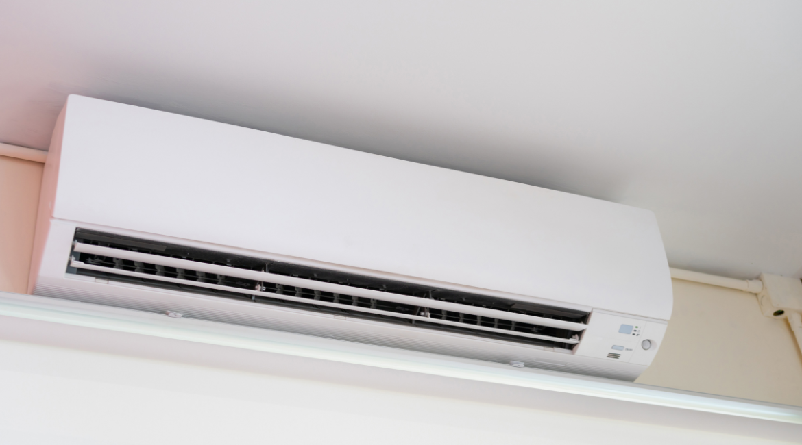Wall-mounted split system showing signs of vibration and air conditioner noise issues, commonly affecting residential air conditioning Gold Coast homes during peak summer use.