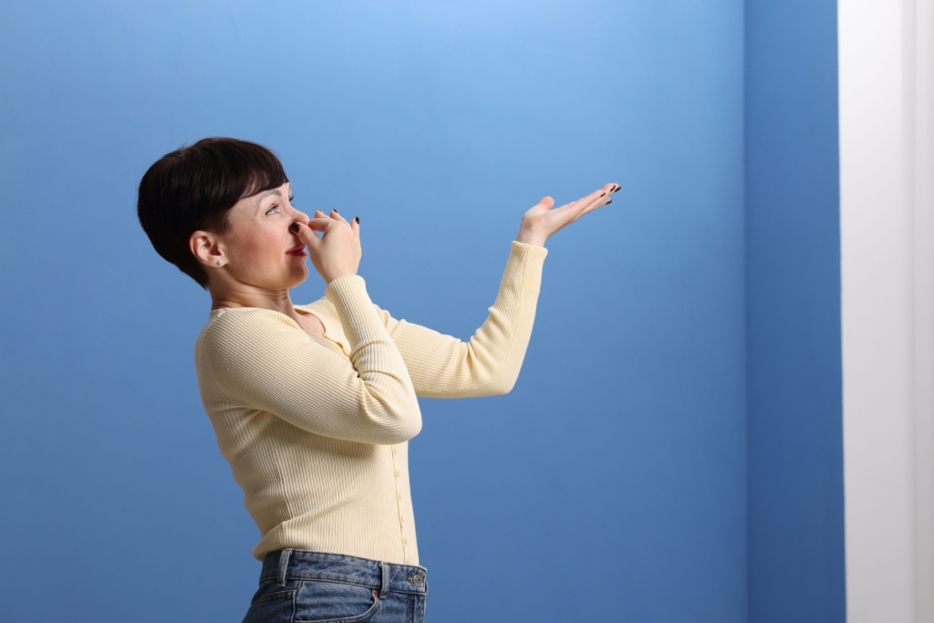 Air conditioner still smells after cleaning, showing indoor air quality issues that Hydro Clean helps resolve for residential air conditioning Gold Coast.