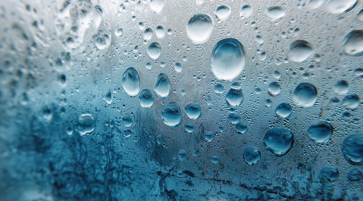 Leaking water on rainy day caused by excess moisture and condensation, a common issue in residential and commercial air conditioning Gold Coast systems.