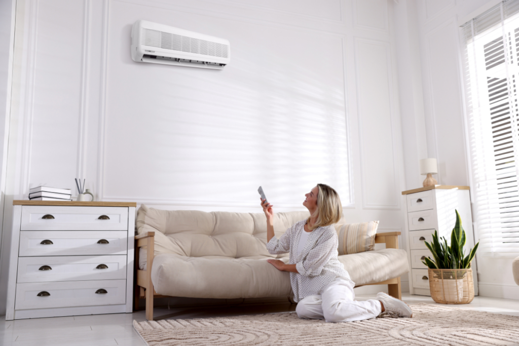 Turn off air conditioner in autumn when indoor cooling demand drops, a common choice for air conditioning Gold Coast homes during seasonal changes.