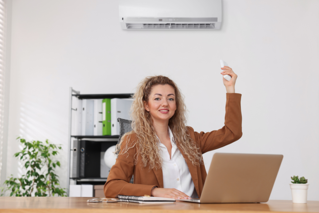 Turn off air conditioner during work-from-home hours in autumn to save energy, reflecting how air conditioning Gold Coast users rethink cooling outside summer.