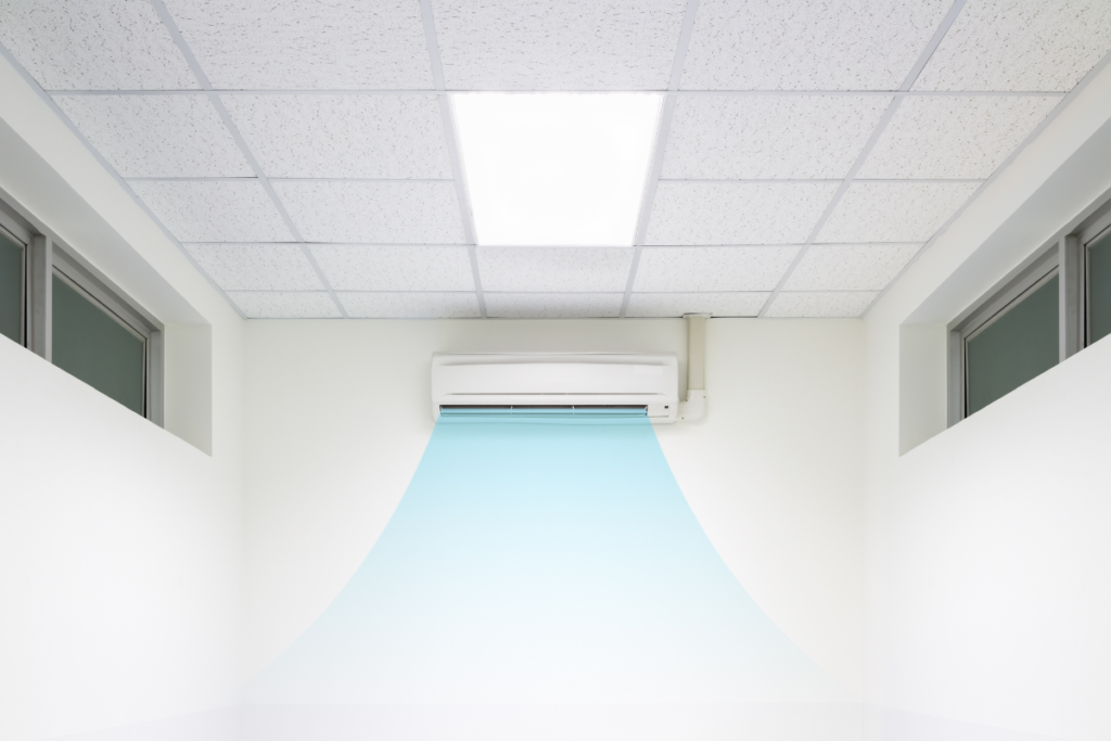 Energy-efficient air conditioners cooling interior space during season change, ideal for Best Energy-Efficient Air Conditioners In Australia and air conditioning Gold Coast projects.