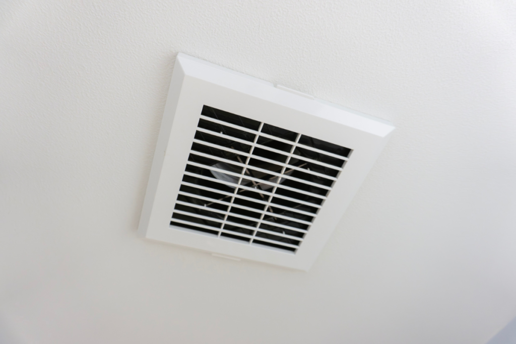 Ceiling air vent helping control indoor humidity levels – Is 70% humidity very high and is humidity bad for an air conditioner? Air conditioning Gold Coast solution.