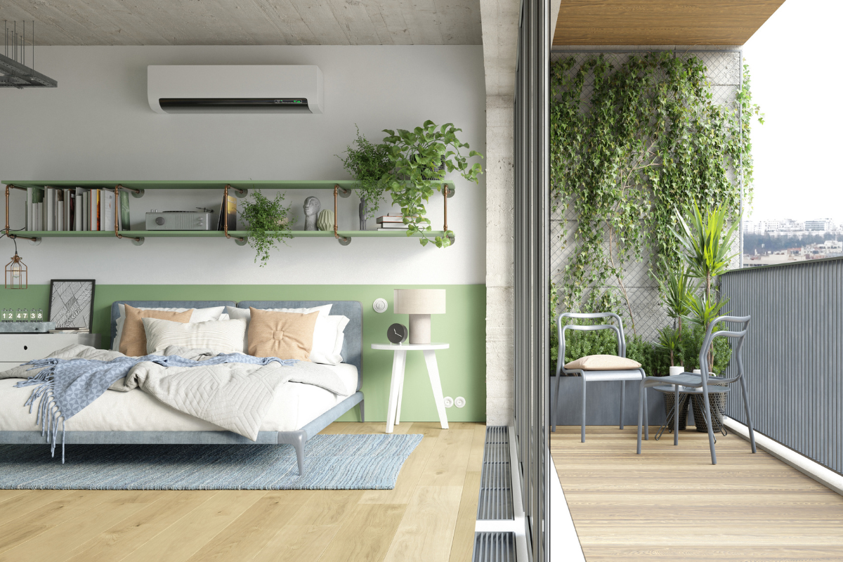 Residential air conditioning Gold Coast - wall-mounted split system with anywAiR technology for smart home comfort