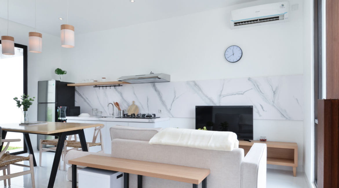 High-efficiency residential air conditioning system providing total humidity control for a spacious Gold Coast home.