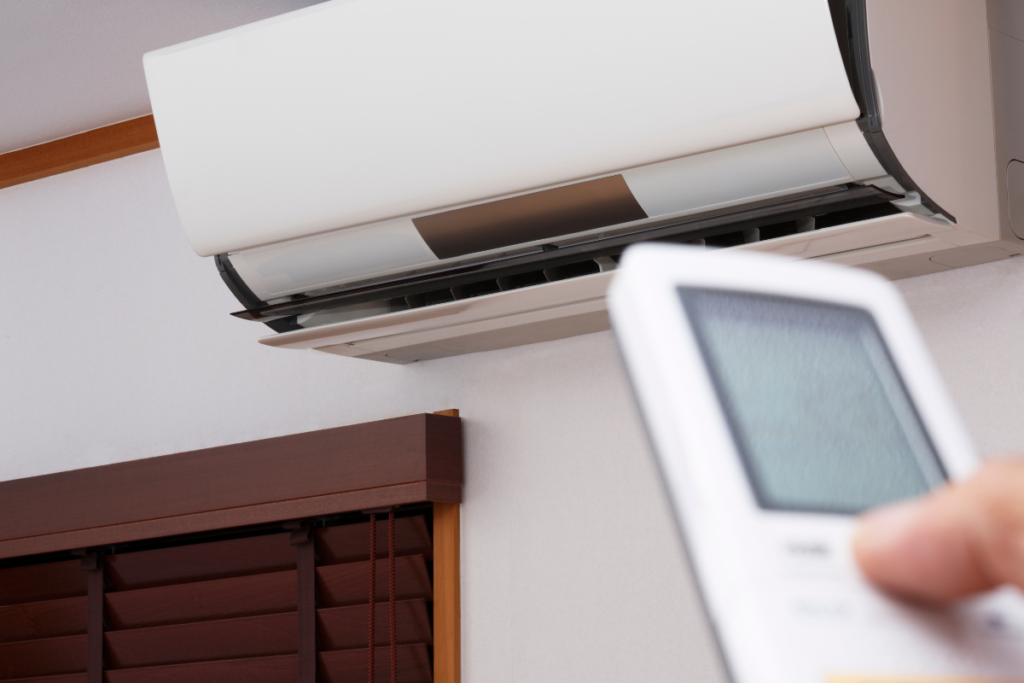 A modern air conditioning unit operating in Fujitsu Heat Mode, providing efficient and cozy warmth for both residential air conditioning Gold Coast homes and commercial air conditioning Gold Coast properties.