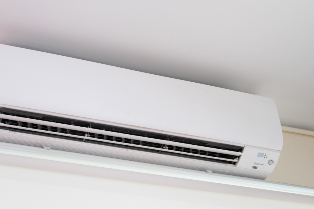 LG split system air conditioner mounted on a wall, supplied by DEEPCHILL air conditioning Gold Coast