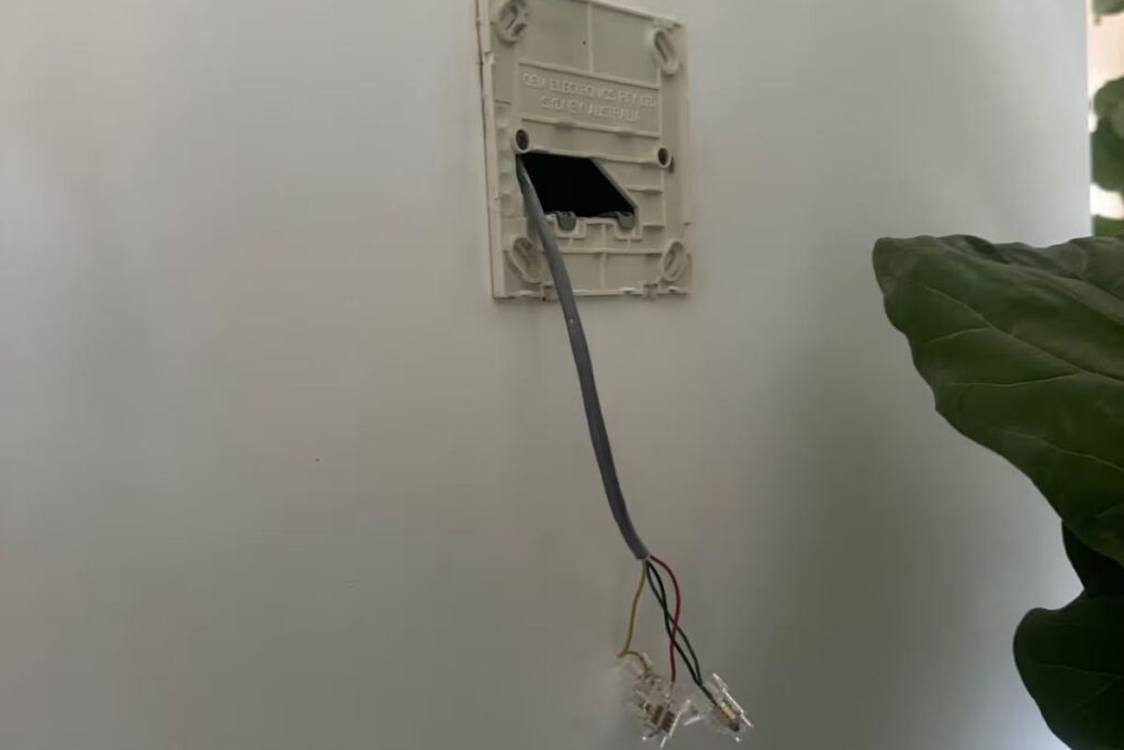 Wall controller removed mid aircon controller replacement on the Gold Coast