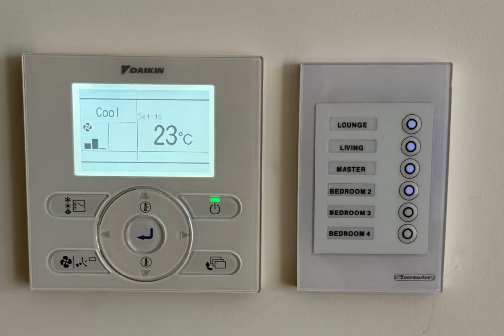Ducted return-air vent — after WiFi aircon setup you can control your Daikin air conditioner with Google Home by voice.