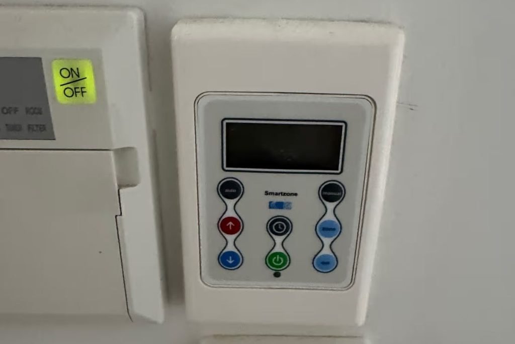 Smartzone zone controller checked before diagnosing aircon weak airflow Gold Coast homeowners report