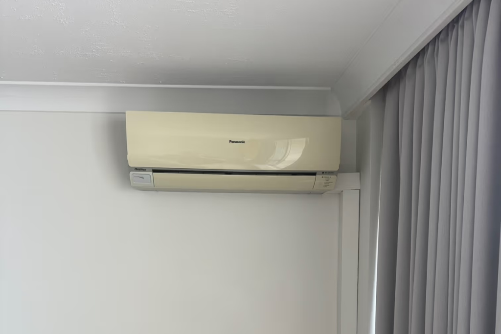 Panasonic split system in a Gold Coast home where the air conditioner turns off by itself